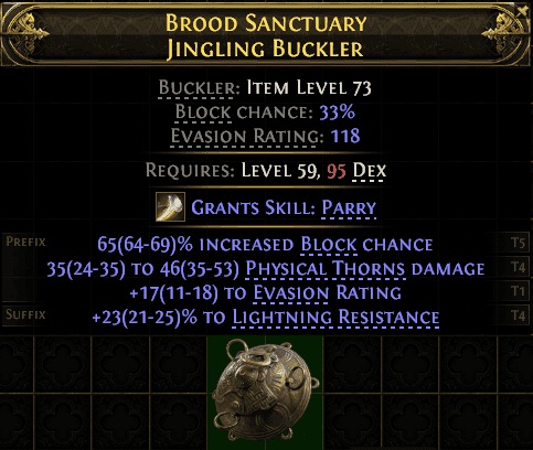 Brood Sanctuary Jingling Buckler#982937