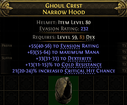 Ghoul Crest Narrow Hood#668930