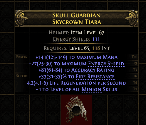 Skull Guardian Skycrown Tiara#586963