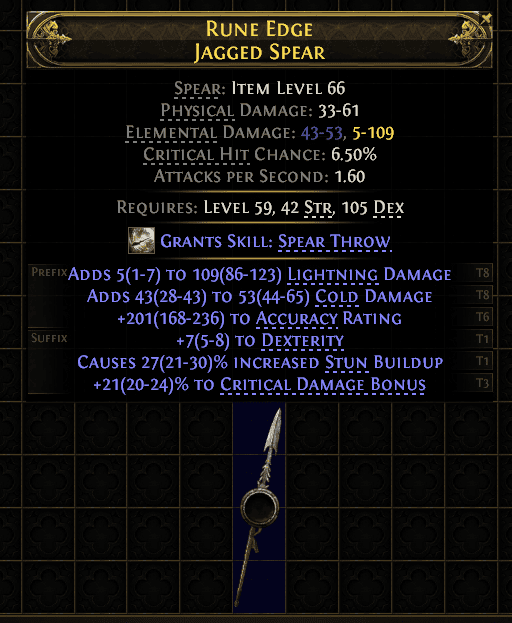 Rune Edge Jagged Spear#477239
