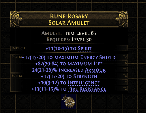 Rune Rosary Solar Amulet#22224