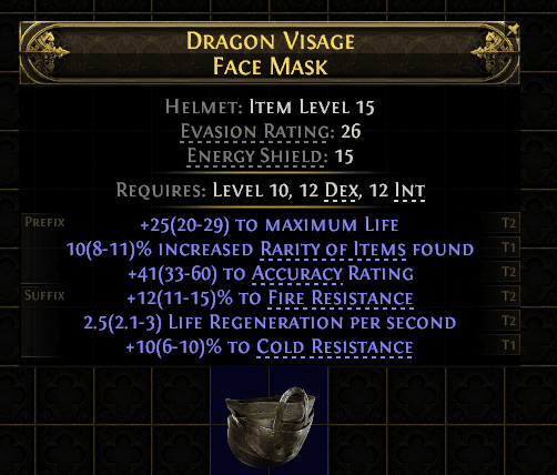 Dragon Visage Face Mask#616907
