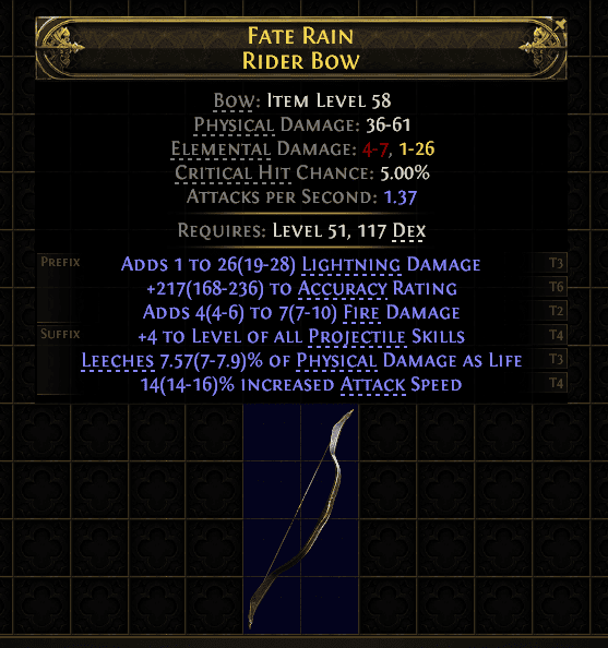 Fate Rain Rider Bow#640143
