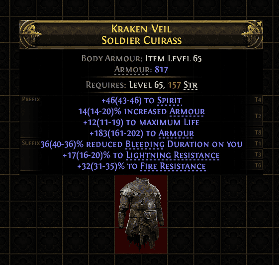 Kraken Veil Soldier Cuirass#655110
