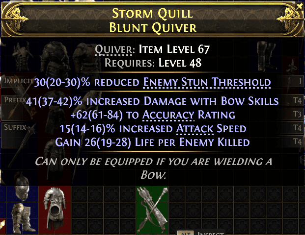 Storm Quill Blunt Quiver#806541
