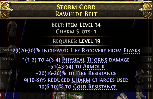 Storm Cord Rawhide Belt#494410