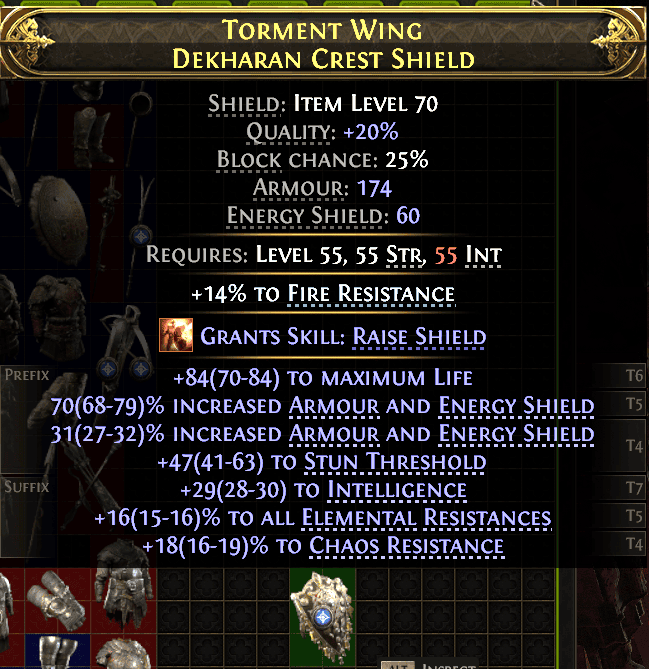 Torment Wing Dekharan Crest Shield#944625