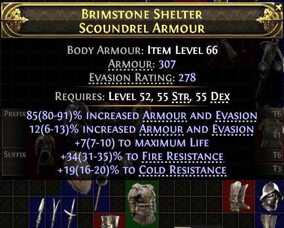 Brimstone Shelter Scoundrel Armour#777979