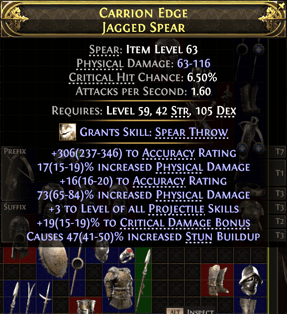 Carrion Edge Jagged Spear#855416