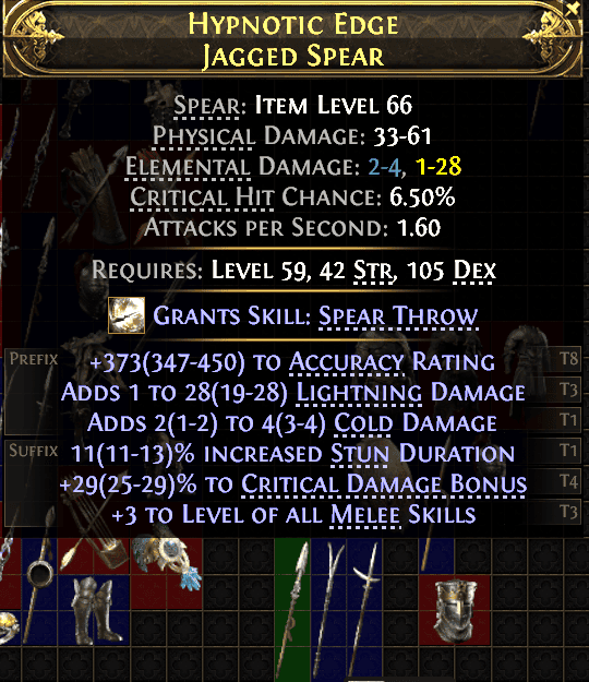 Hypnotic Edge Jagged Spear#284326