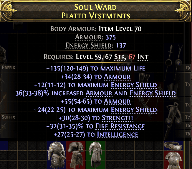 Soul Ward Plated Vestments#997327