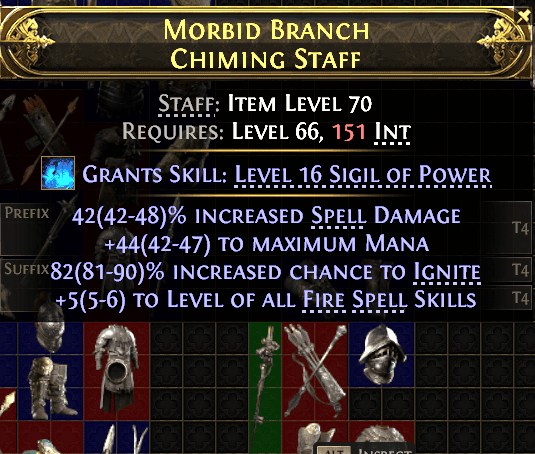Morbid Branch Chiming Staff#35312