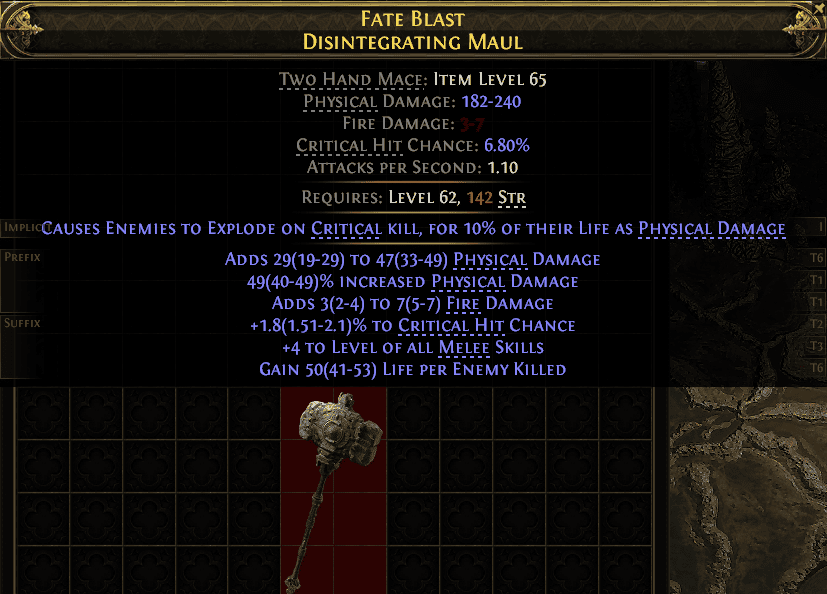 Fate Blast Disintegrating Maul#156473