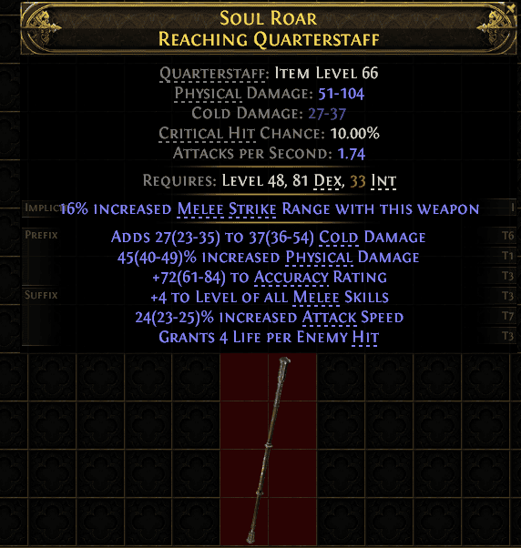 Soul Roar Reaching Quarterstaff#378597