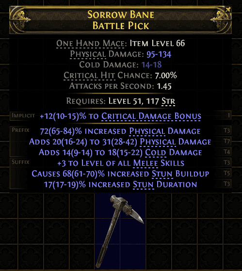Sorrow Bane Battle Pick#540008