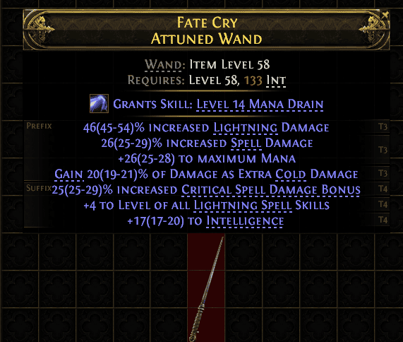 Fate Cry Attuned Wand#344949