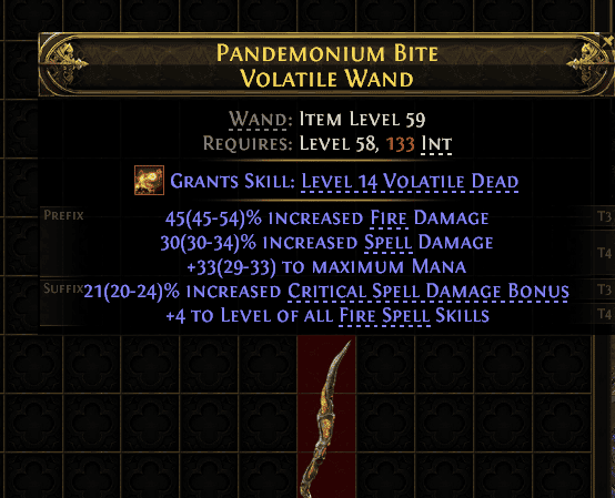 Pandemonium Bite Volatile Wand#883476