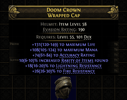 Doom Crown Wrapped Cap#596279