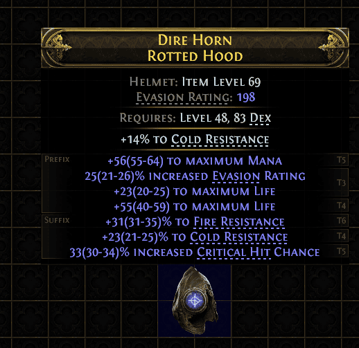 Dire Horn Rotted Hood#767636