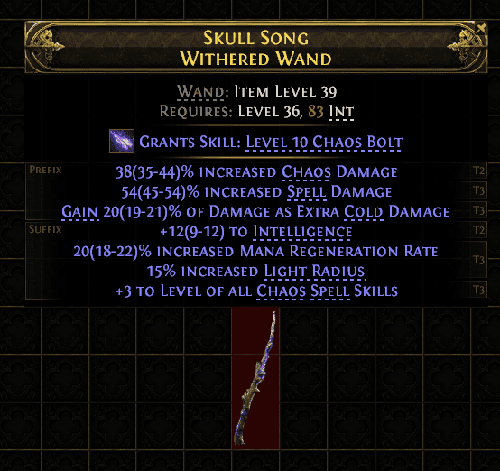 Skull Song Withered Wand#511185