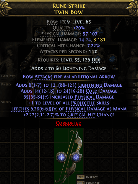 Rune Strike Twin Bow#855113