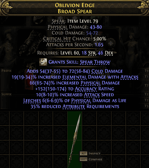 Oblivion Edge Broad Spear#504906