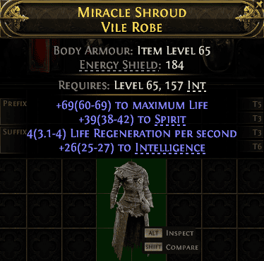 Miracle Shroud Vile Robe#513494