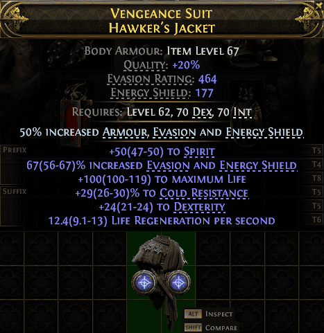 Vengeance Suit Hawker'S Jacket#683159