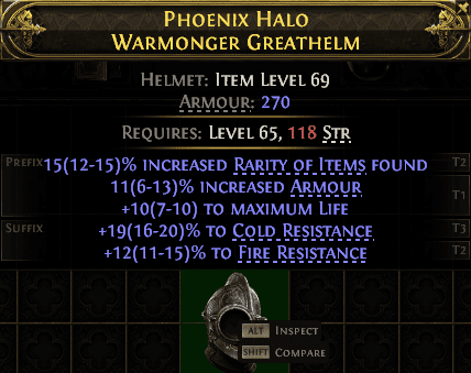 Phoenix Halo Warmonger Greathelm#800970