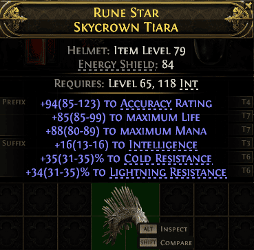Rune Star Skycrown Tiara#772823