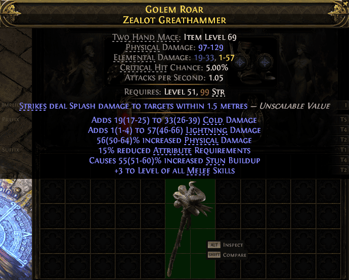 Golem Roar Zealot Greathammer#342549