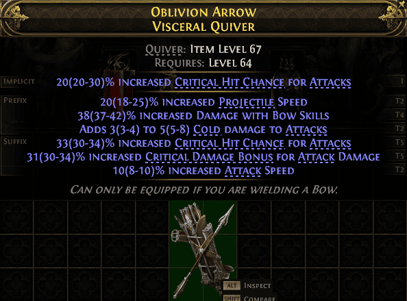 Oblivion Arrow Visceral Quiver#570852