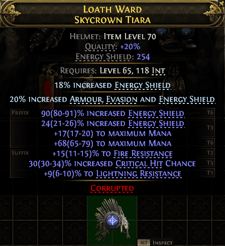 Loath Ward Skycrown Tiara#638815