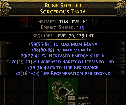 Rune Shelter Sorcerous Tiara#862443