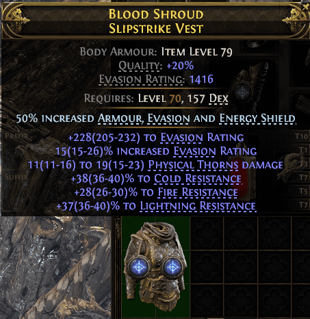 Blood Shroud Slipstrike Vest#245932
