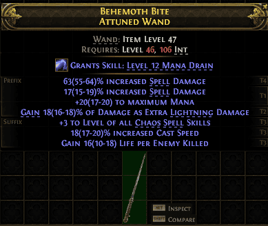 Behemoth Bite Attuned Wand#229971