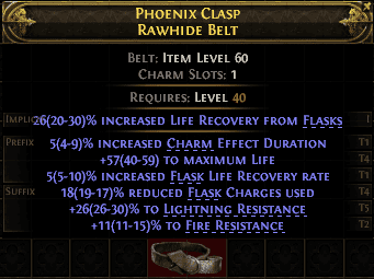 Phoenix Clasp Rawhide Belt#773919