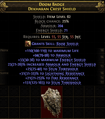 Doom Badge Dekharan Crest Shield#687510