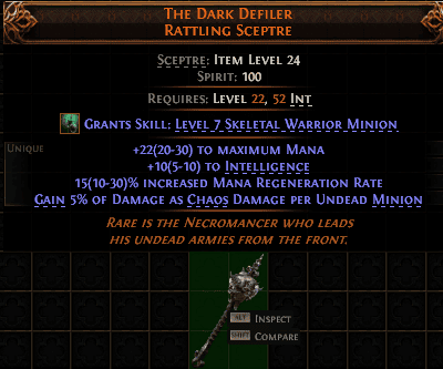 The Dark Defiler Rattling Sceptre#851541