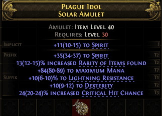 Plague Idol Solar Amulet#872341
