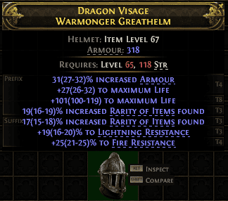 Dragon Visage Warmonger Greathelm#132775