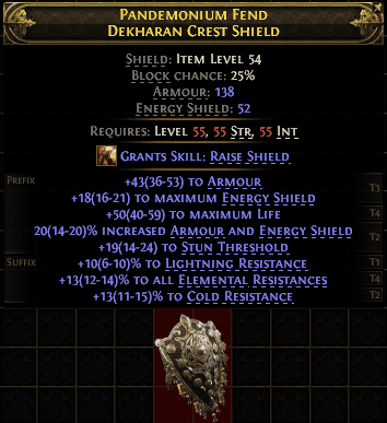Pandemonium Fend Dekharan Crest Shield#658318