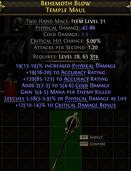 Behemoth Blow Temple Maul#567888