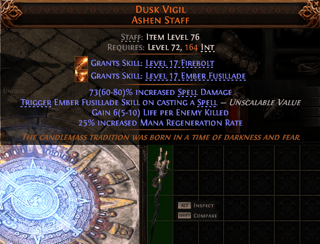 Dusk Vigil Ashen Staff#680769