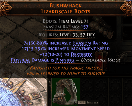 Bushwhack Lizardscale Boots#770864