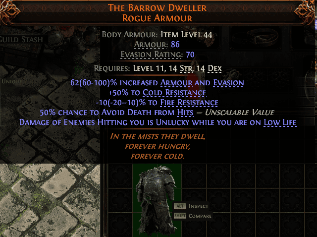 The Barrow Dweller Rogue Armour#705072