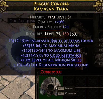 Plague Corona Kamasan Tiara#658120