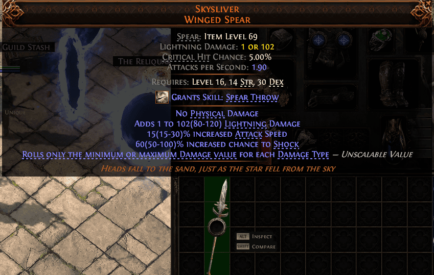 Skysliver Winged Spear#963627