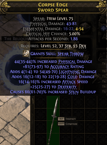 Corpse Edge Sword Spear#201588