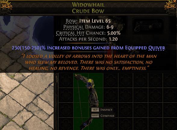 Widowhail Crude Bow#166802